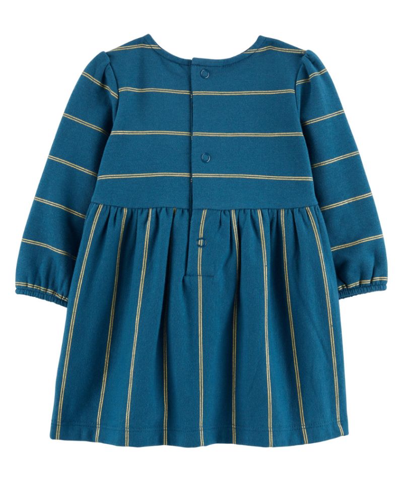 VESTIDO ML VERDE CON LAZO