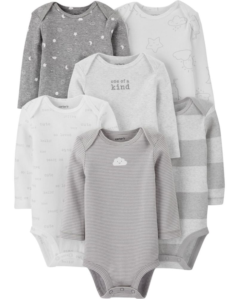 PACK DE BODYS ML TONO GRIS