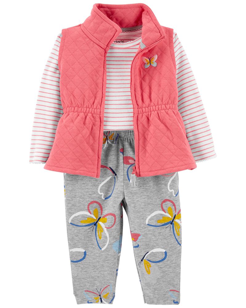 CONJUNTO CON CHALECO – MARIPOSAS