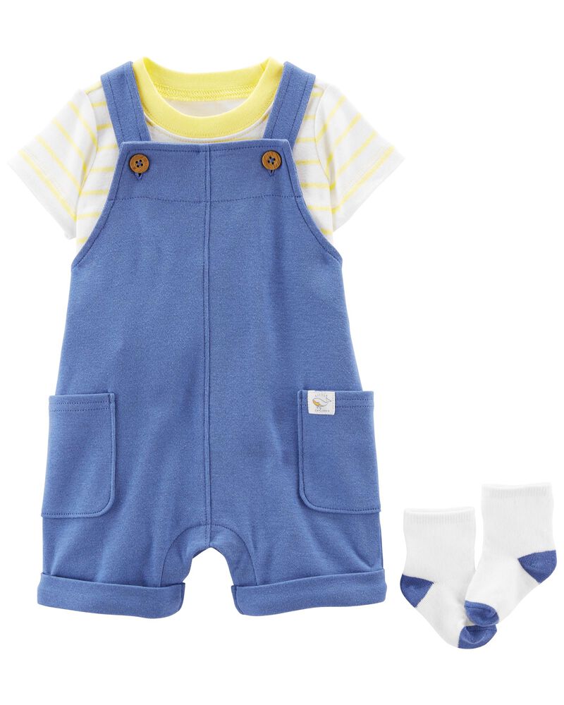 CONJUNTO – OVEROL AZUL