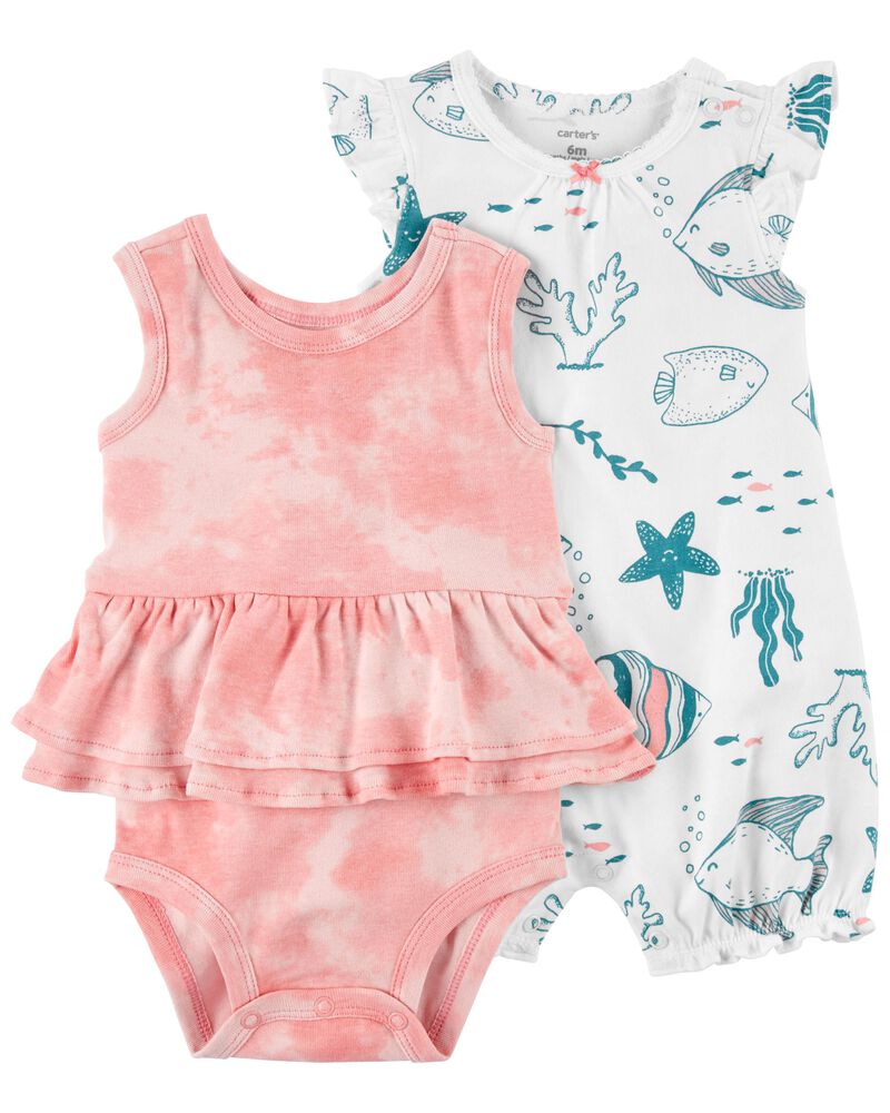 PACK DE ROMPERS TIE-DYE ROSA