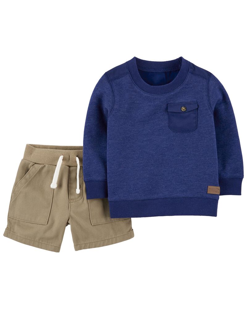 CONJUNTO X2 – POLERA Y SHORT BEIGE