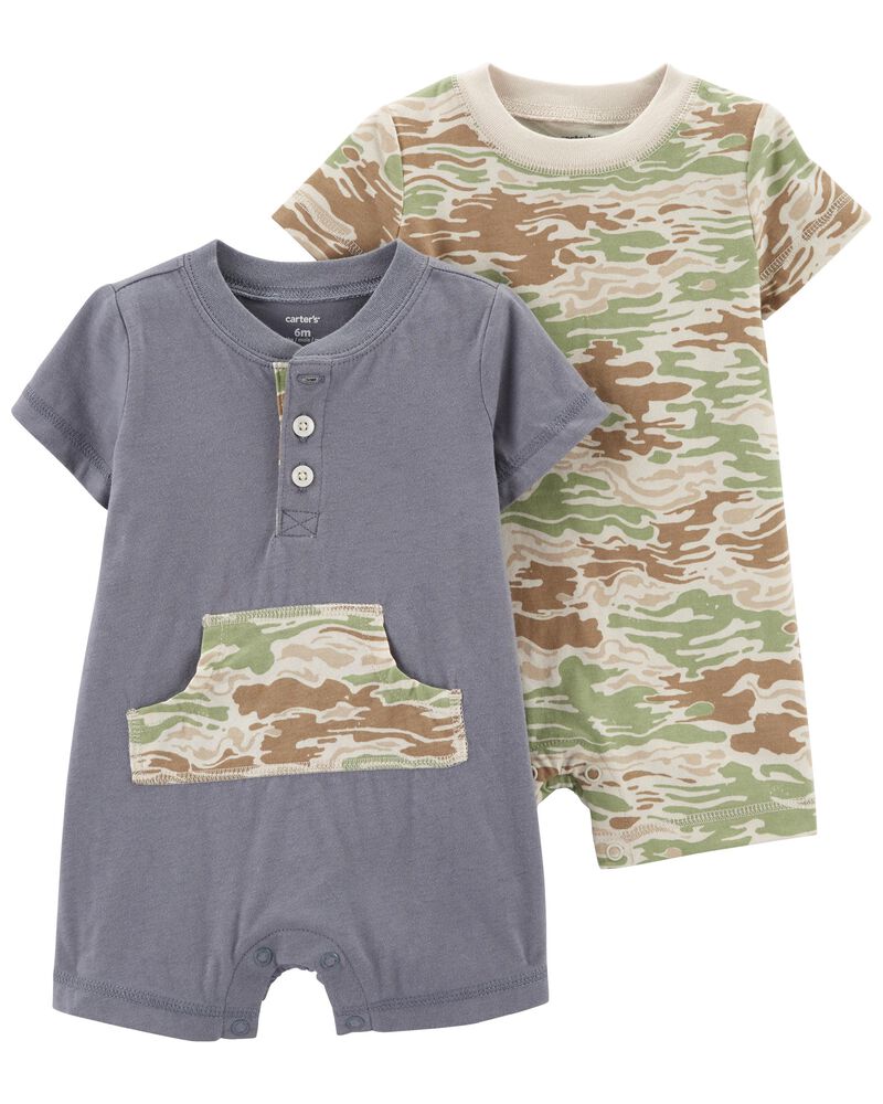PACK DE ROMPERS CAMUFLAJE
