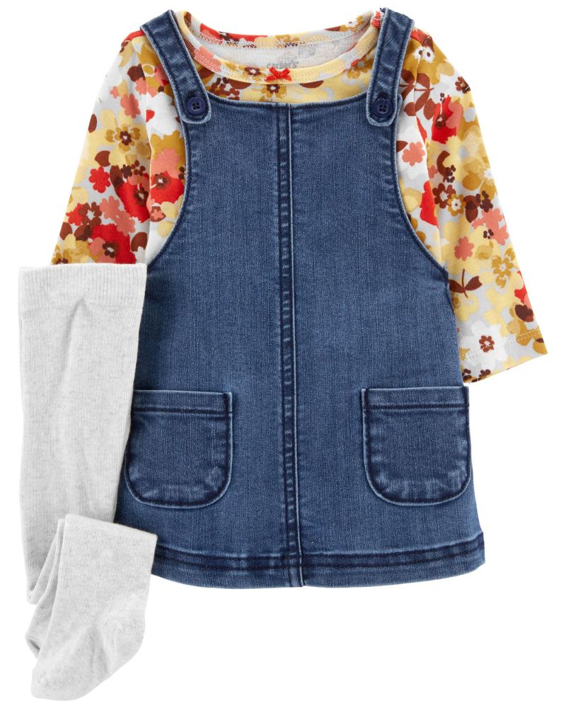 CONJUNTO CON JUMPER JEAN Y PANTIS