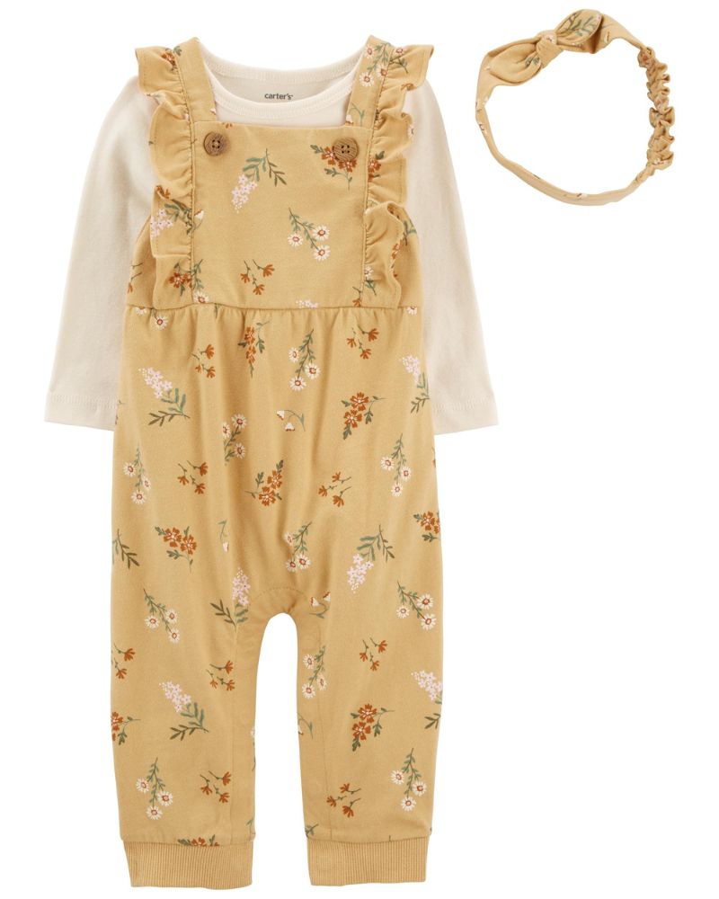 CONJUNTO – OVEROL CON DIADEMA AMARILLO