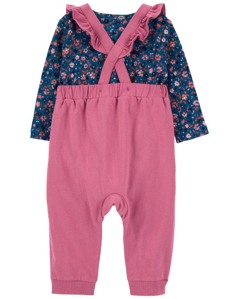 CONJUNTO – OVEROL CON DIADEMA ROSA