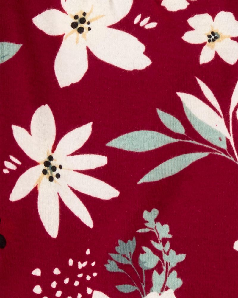 PACK DE BODYS ML FLORAL ROJO