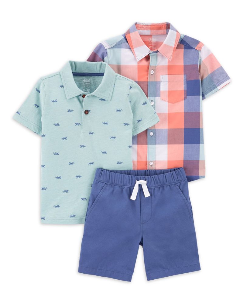 CONJUNTO CORTO – CAMISA A CUADROS