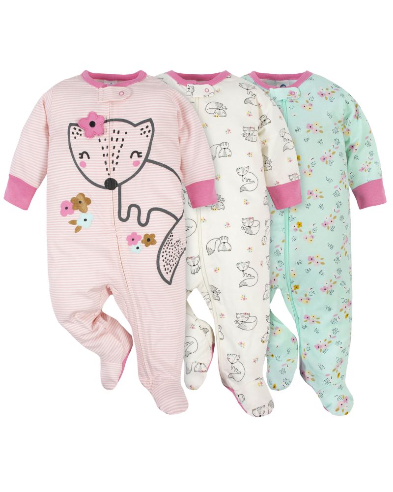 PACK X3 PIJAMAS – ZORRITO ROSA