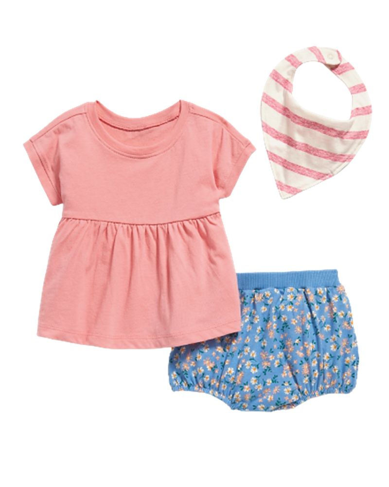CONJUNTO CON BANDANA RAYADA