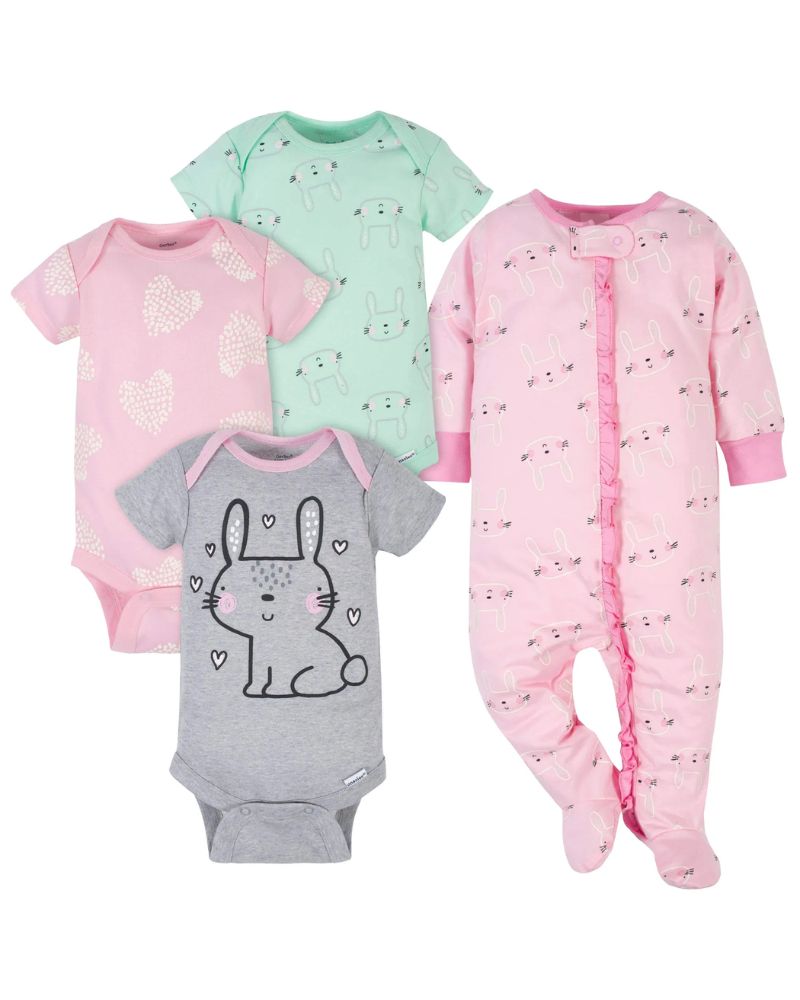 PACK DE BODYS + PIJAMAS CONEJITO