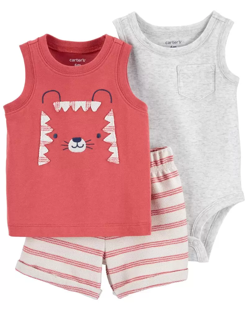 CONJUNTO CORTO OSITO – CORAL