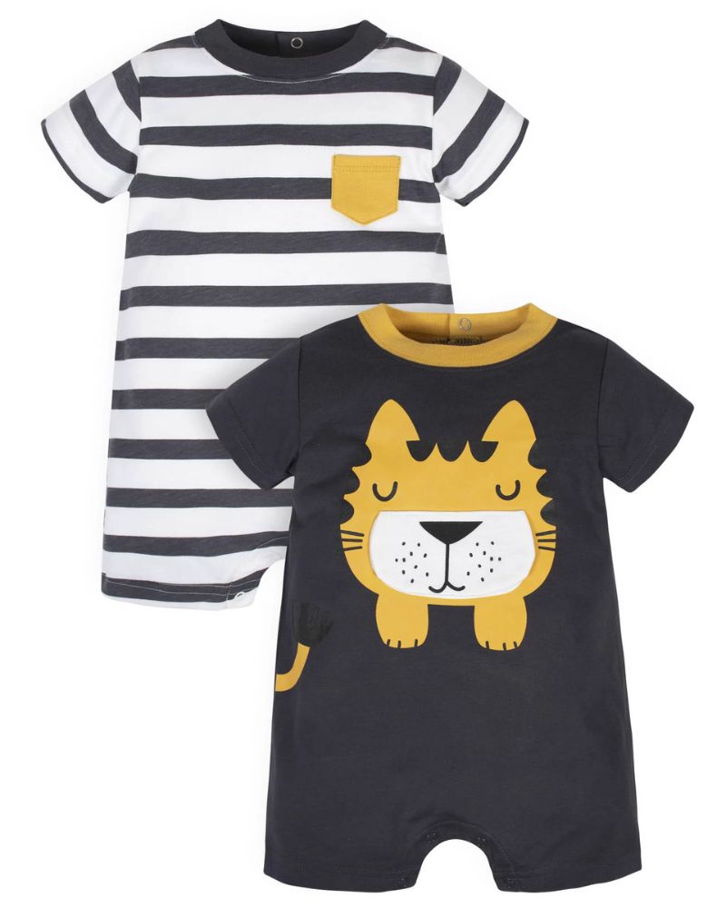PACK X2 – ROMPERS AMARILLOS TIGRE