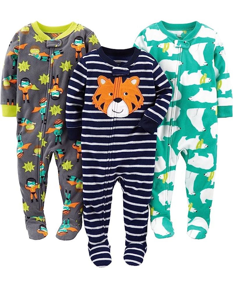 PACK X3 PIJAMAS – TIGRE, HEROES Y POLAR