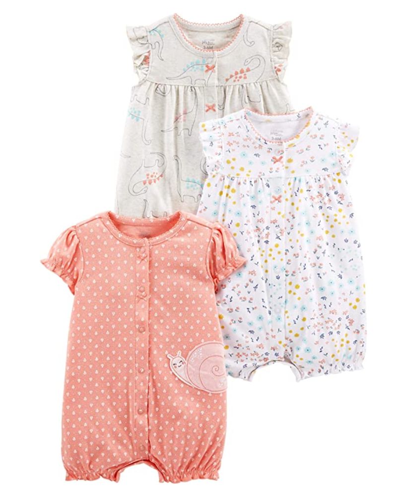 PACK X3 ROMPERS – DINO Y CARACOLITO