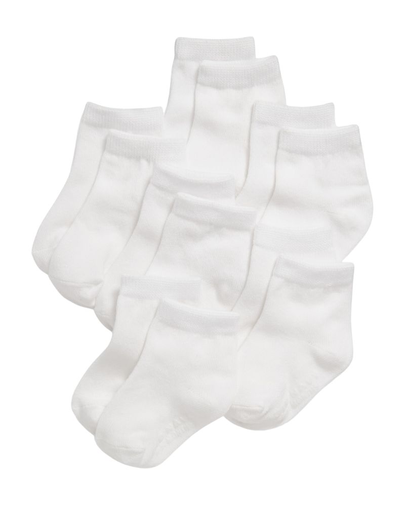 PACK X6 PARES DE MEDIAS BLANCAS