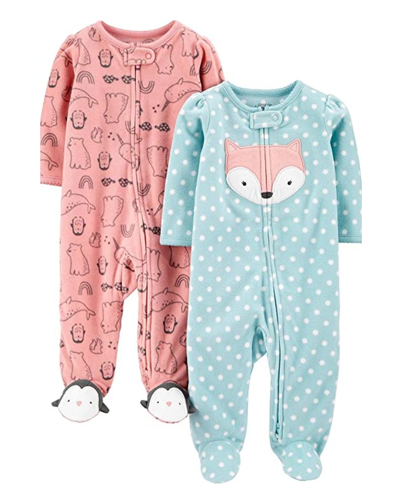 PACK X2 PIJAMAS MICROPOLAR ZORRITO