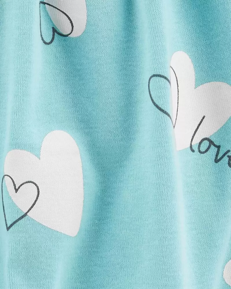 ROMPER CELESTE CORAZONES