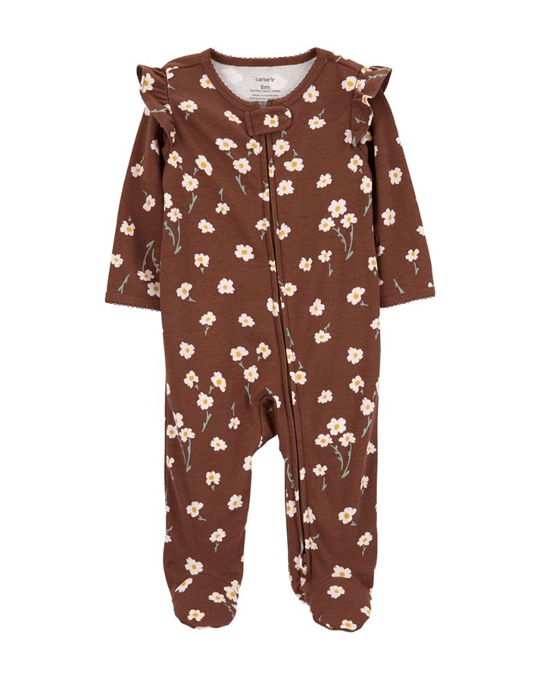 PIJAMITA FLORAL MARRON