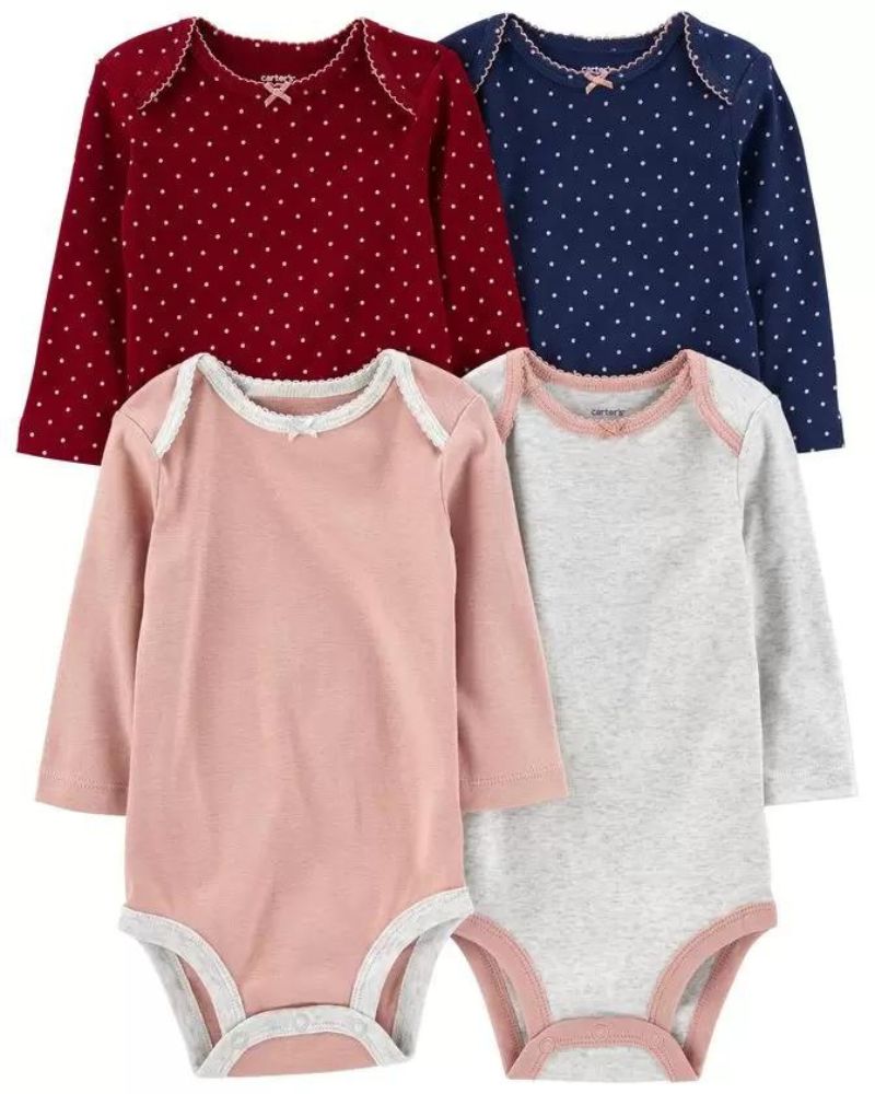 PACK X4 BODYSSUITS ML – MULTICOLOR