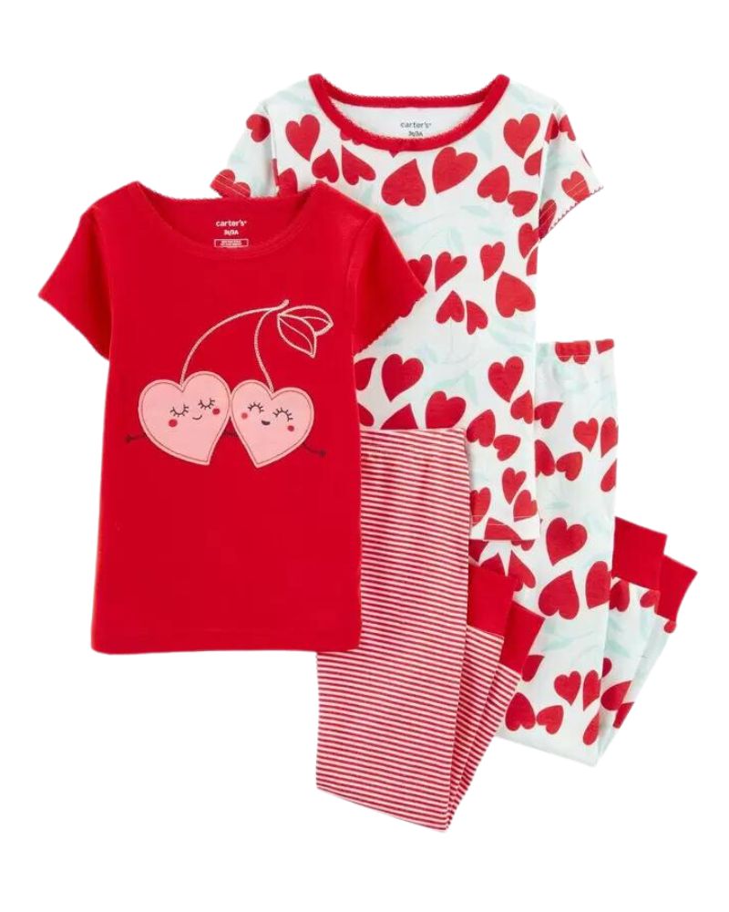 PIJAMA X4 PIEZAS – CORAZONES