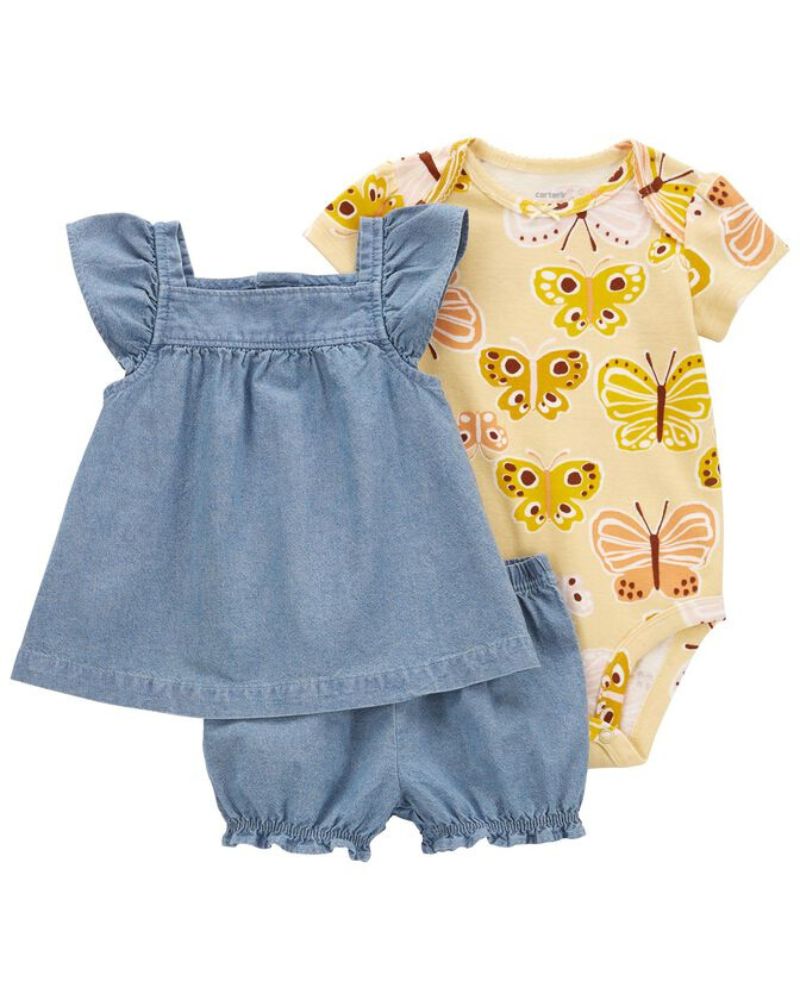 CONJUNTO X3 – MARIPOSAS AMARILLAS